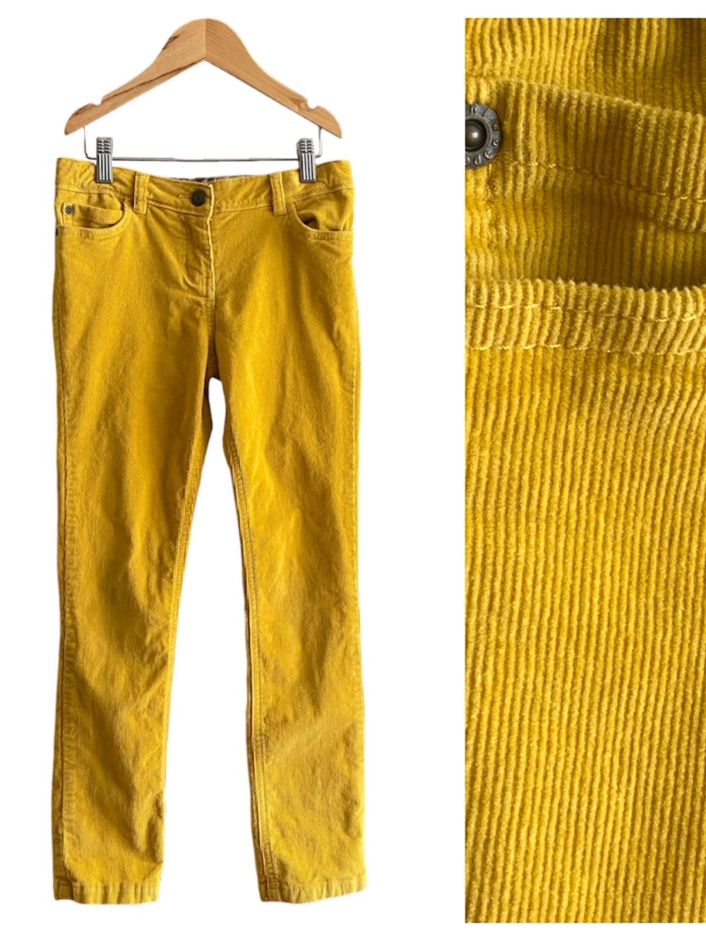 Mini Boden Yellow Corduroy Pants 10